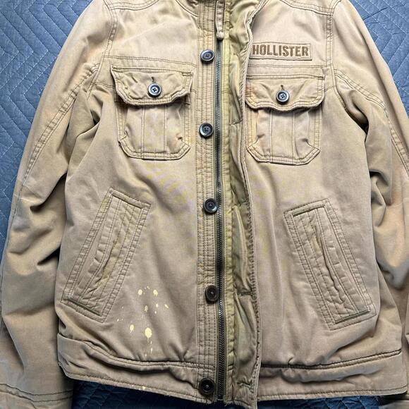 Y2K Hollister lined jacket mens medium - Picture 3 of 6